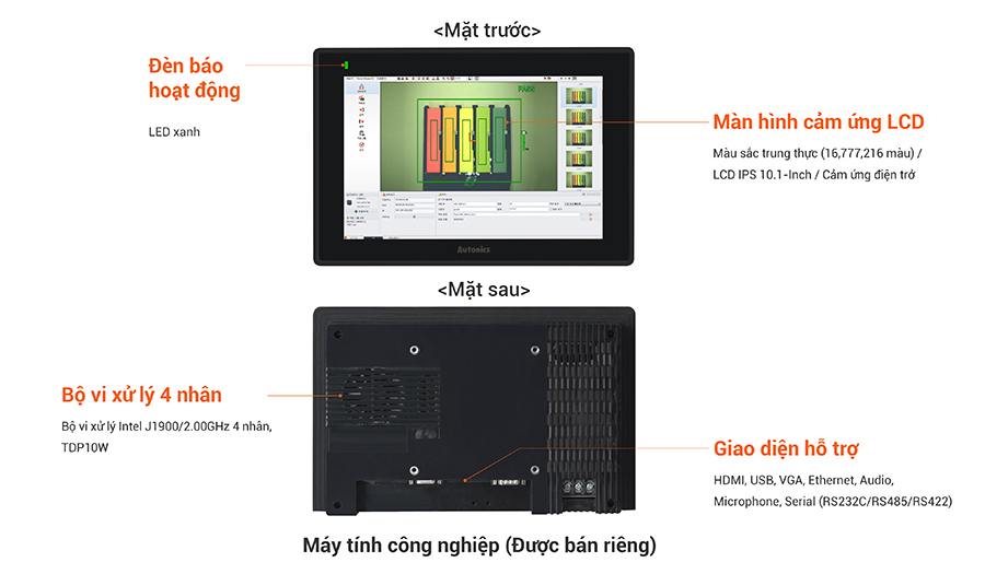 10.1-Inch Color LCD Panel PC
