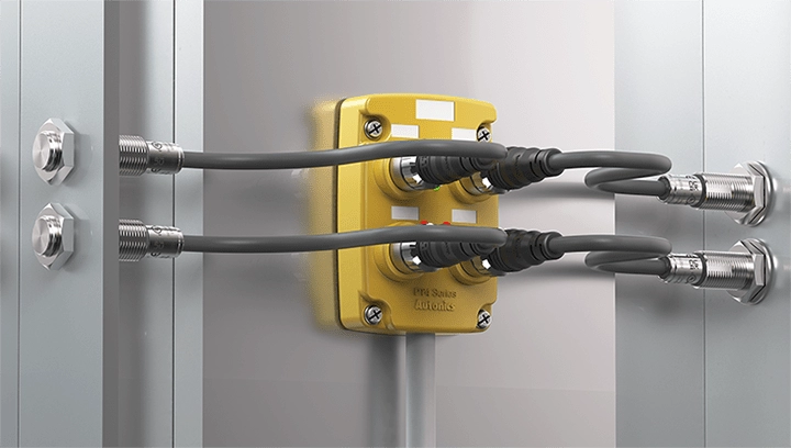 PT Series (4-Pin Connector) - 中継ボックス (M12 4ピンコネクタ