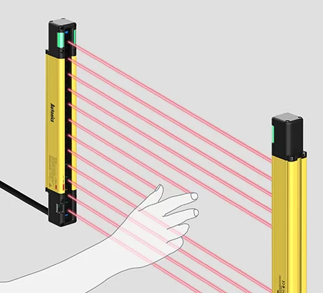 Vücut koruması için 30mm optik eksen aralıklı güvenlik ışık perdesi