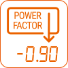 Factor de potencia: -0,90