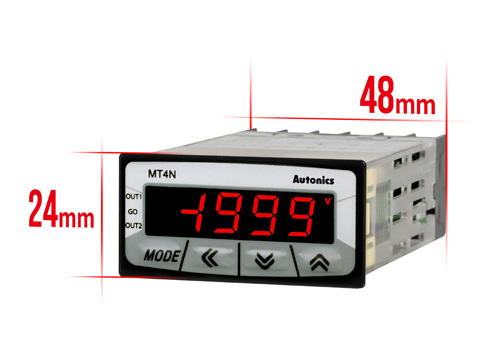 ขนาดกะทัดรัด: กว้าง 48 มม. × สูง 24 มม