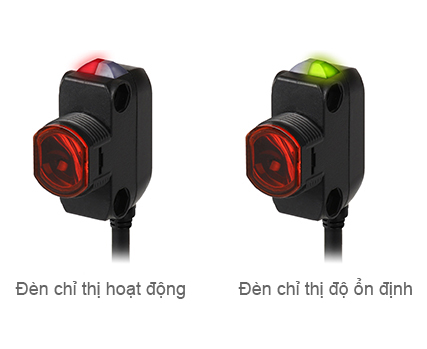 Operation Indicator (red LED), Stability Indicator (green LED)