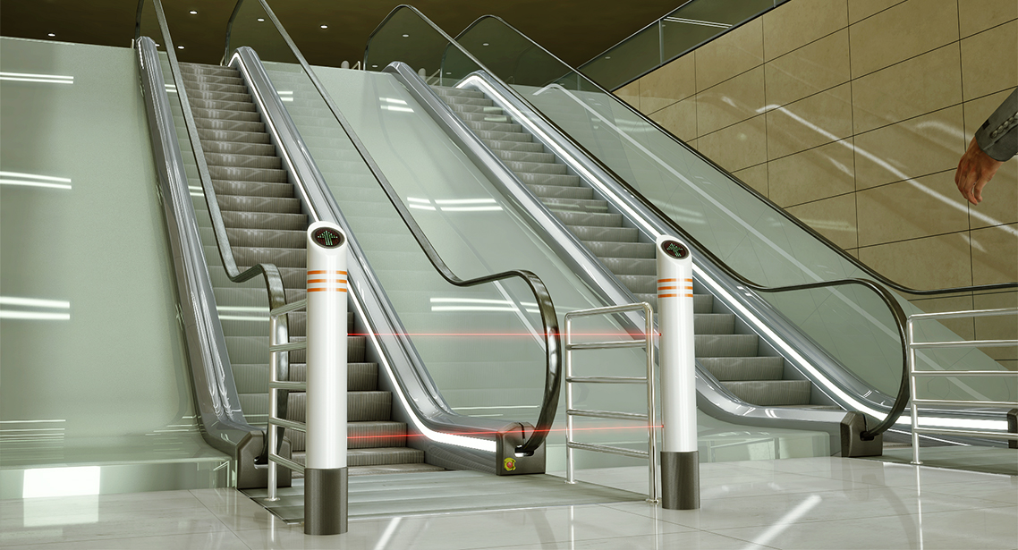 Operación de la unidad de escalera mecánica