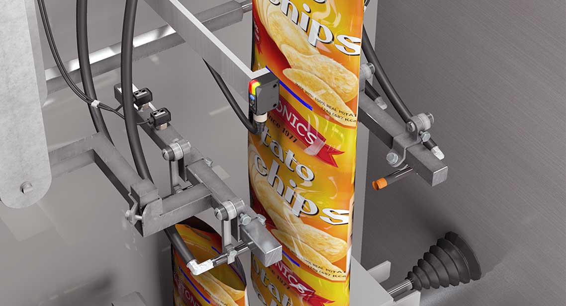 Chip Bag Filling, Sealing, and Cutting