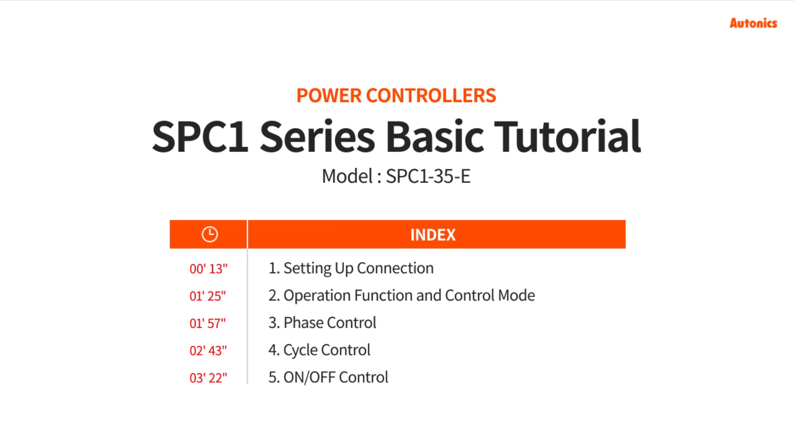 Power Controllers SPC1 Series